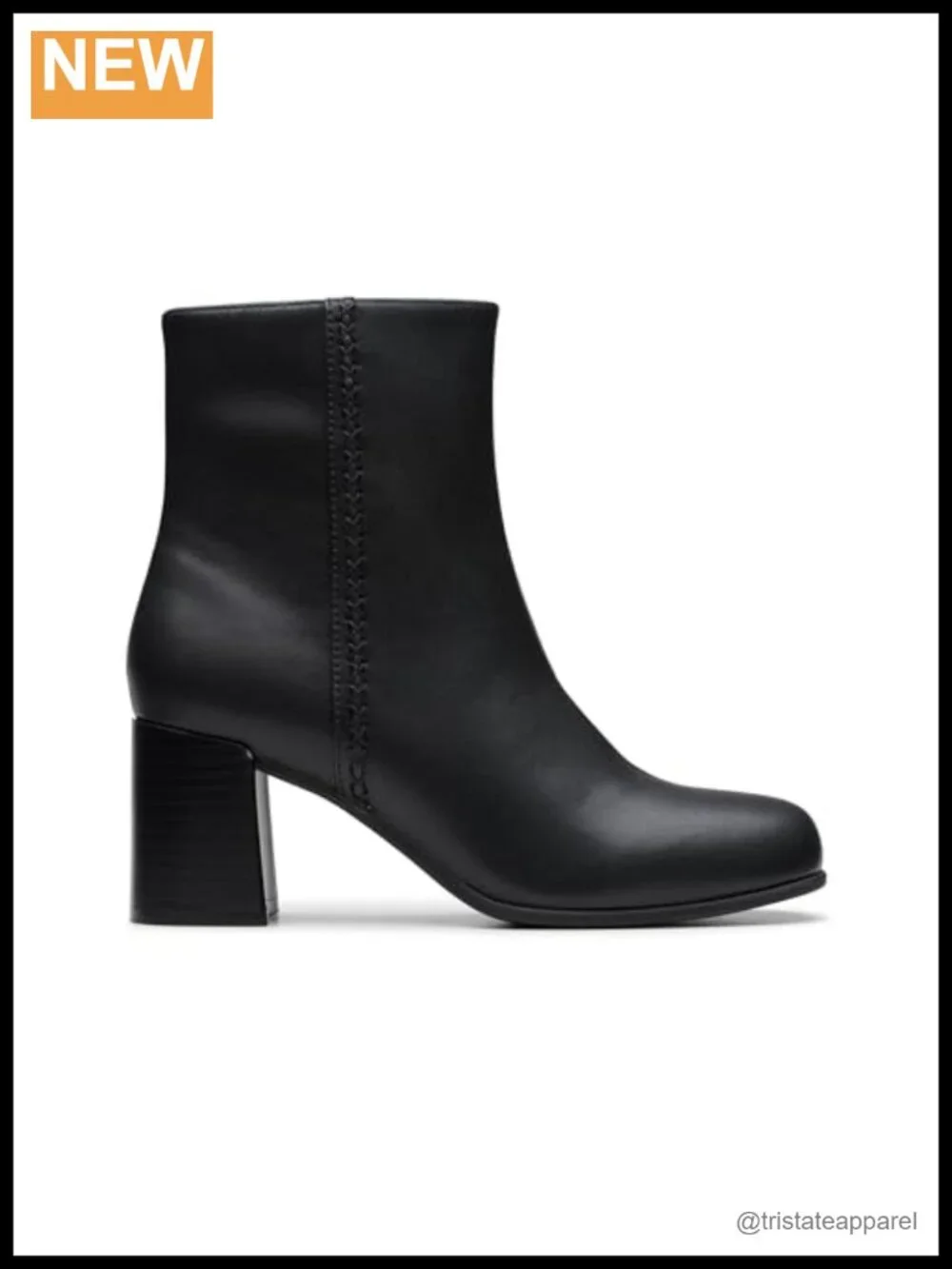 Clarks Women's Ankle Boots Leather Zip-up Comfortable